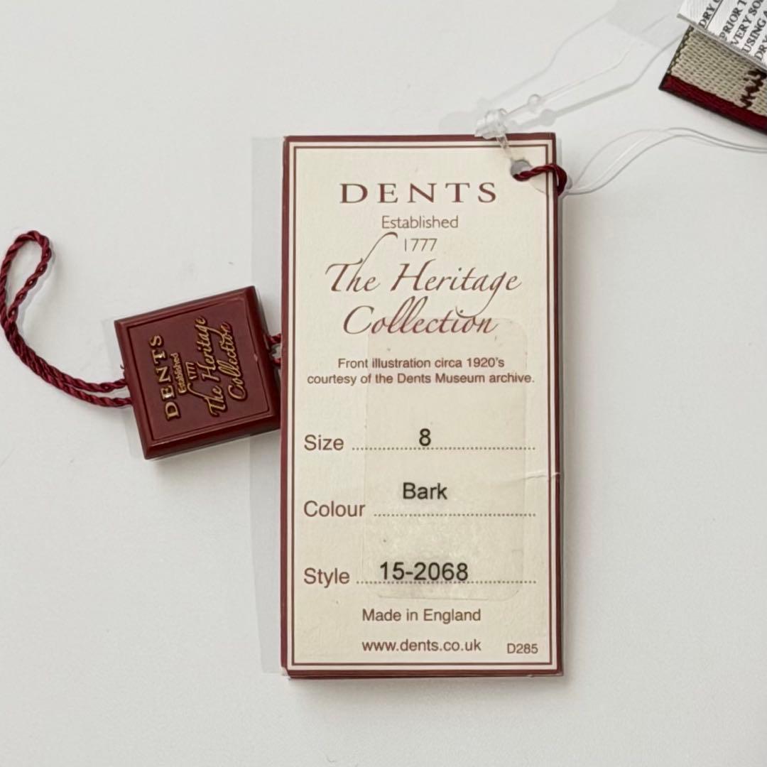 【未使用】DENTS デンツ ペッカリー レザー グローブ 手袋 アンライニング