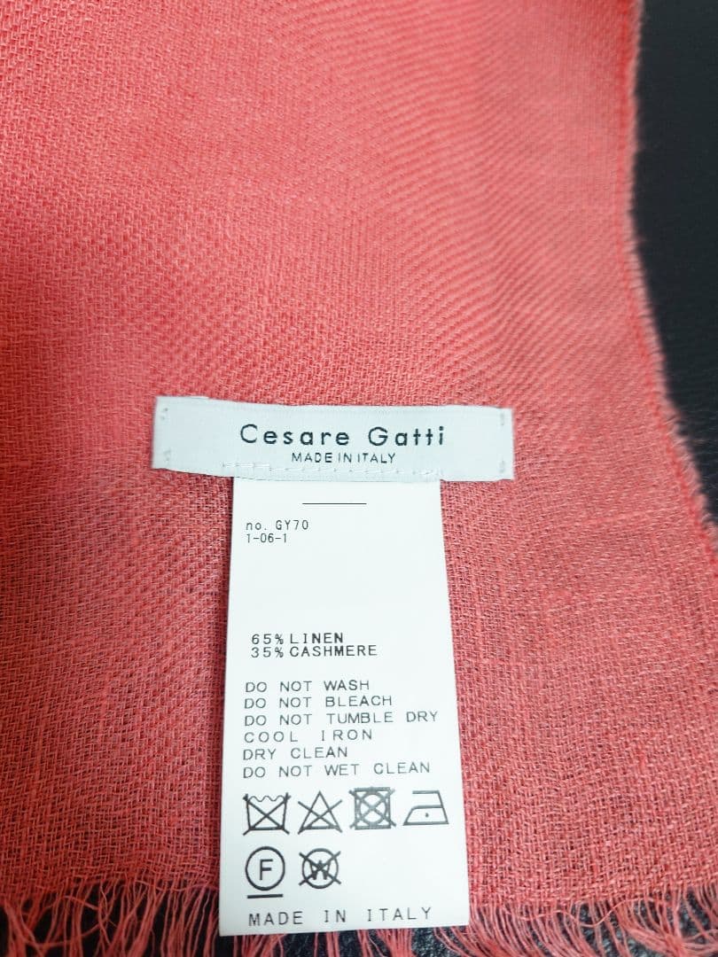 チェザーレ ガッティ　Cesare Gatti　ストール　リネン　カシミヤ
