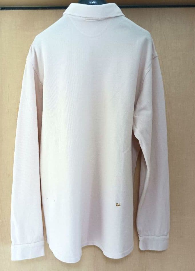 美品 45R 鹿の子ポロシャツ サイズ3 山桜 長袖