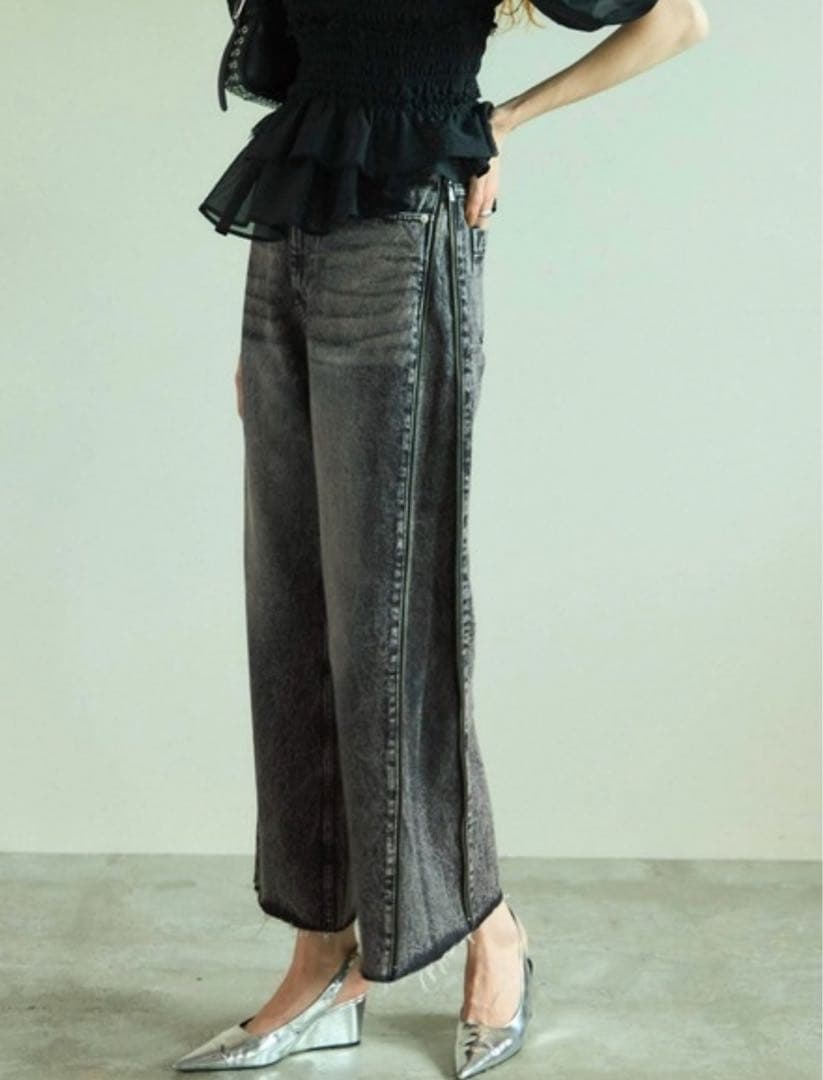 Side Long Zip Denim サイドロングジップデニム