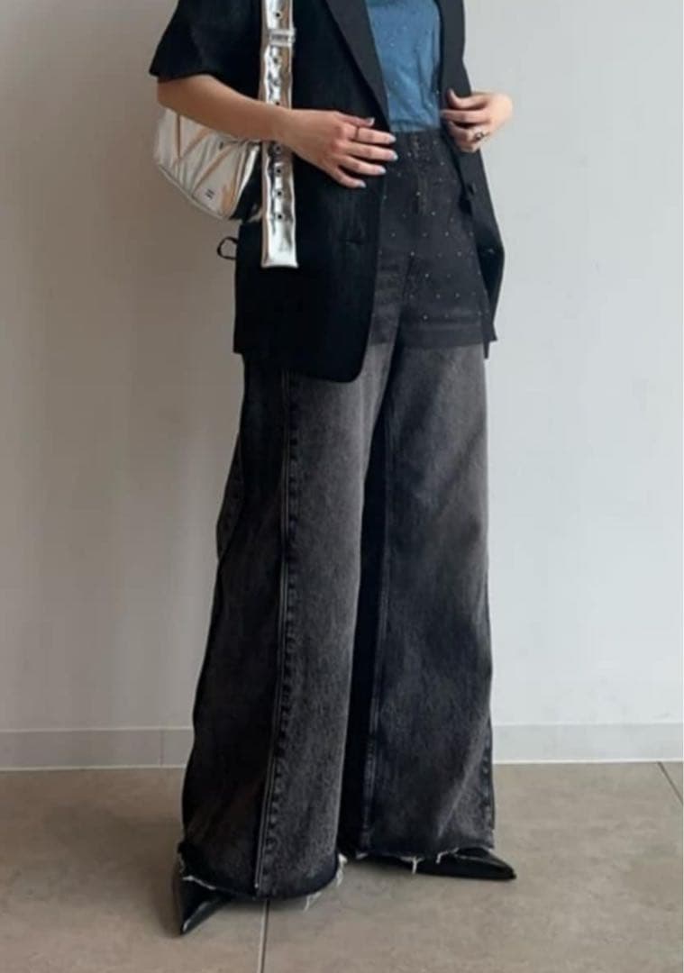 Side Long Zip Denim サイドロングジップデニム