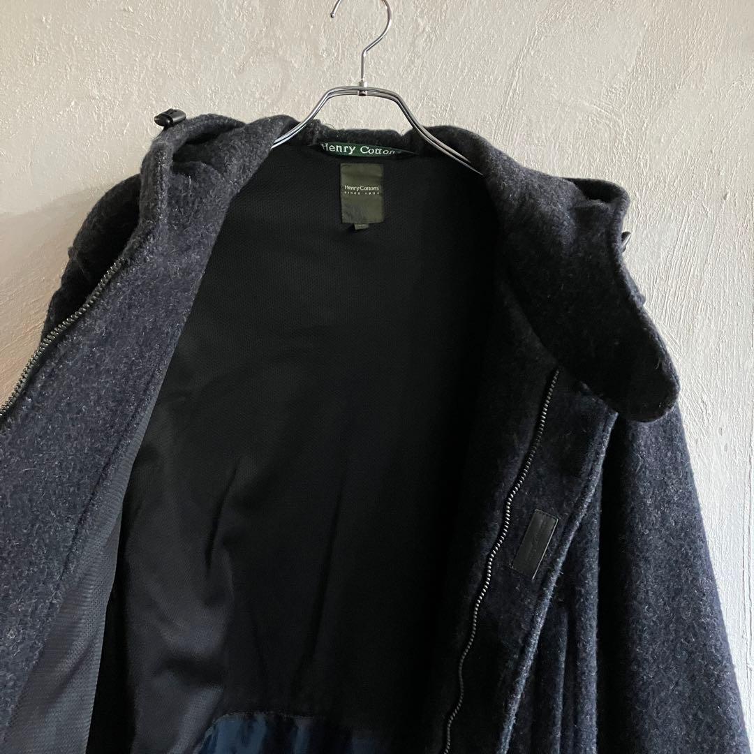 イタリア製 Henry Cotton's メルトン モッズコート グレー