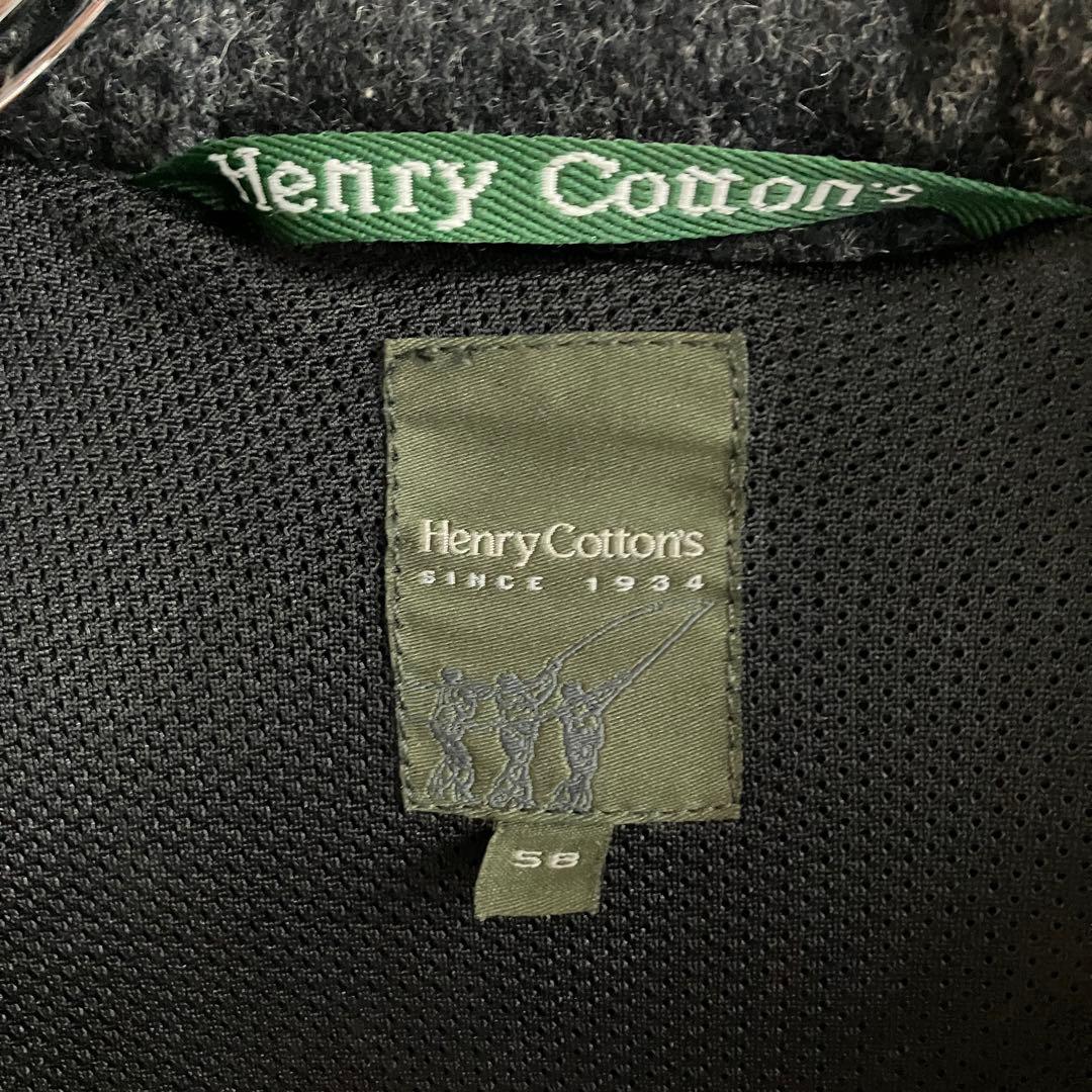 イタリア製 Henry Cotton's メルトン モッズコート グレー