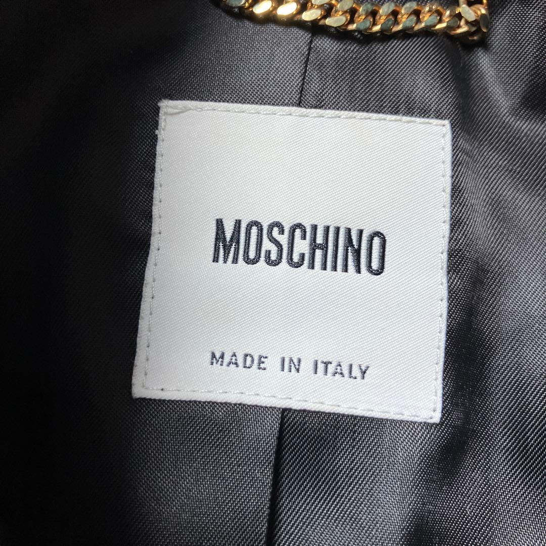 MOSCHINO フラワー刺繍 ロングコート