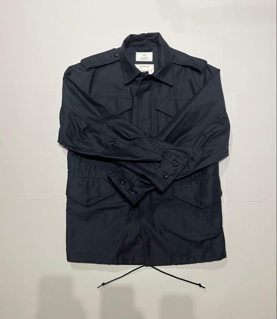 【美品】HYKEハイク　フィールドジャケット　ネイビー