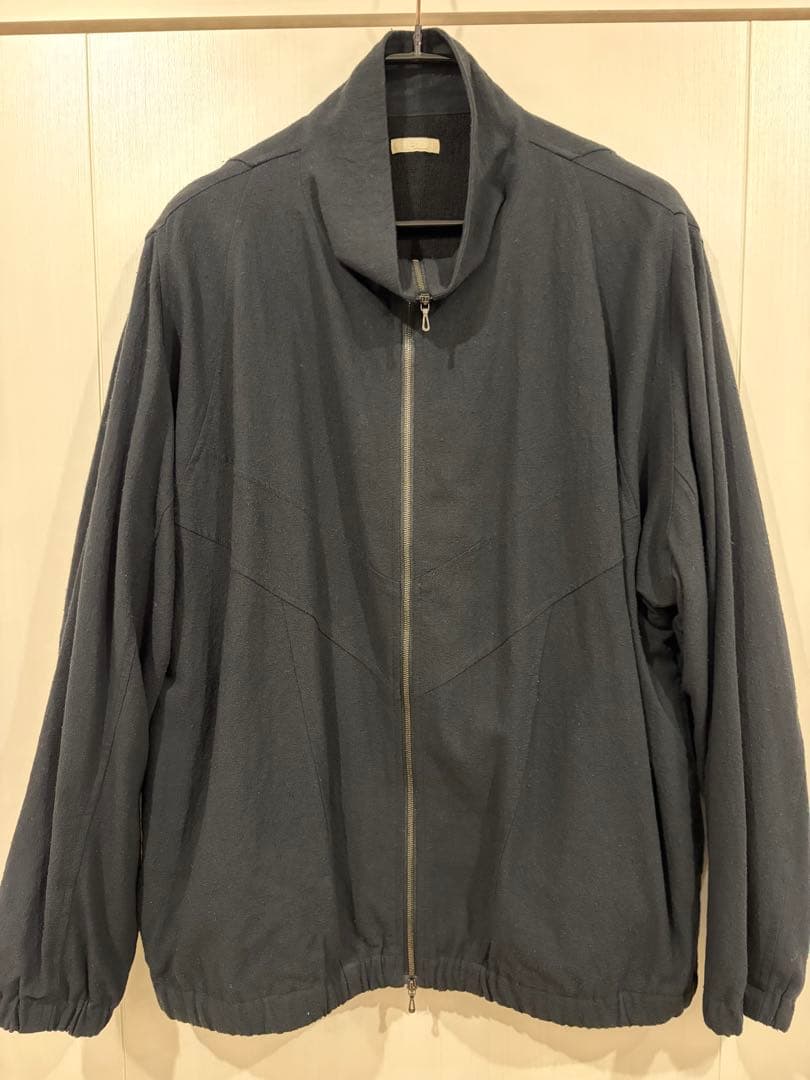 LIDNM SILK RAYON TRACK JACKET BLACK リドム