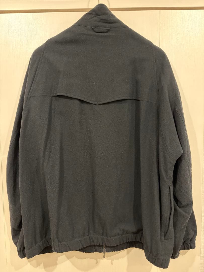 LIDNM SILK RAYON TRACK JACKET BLACK リドム