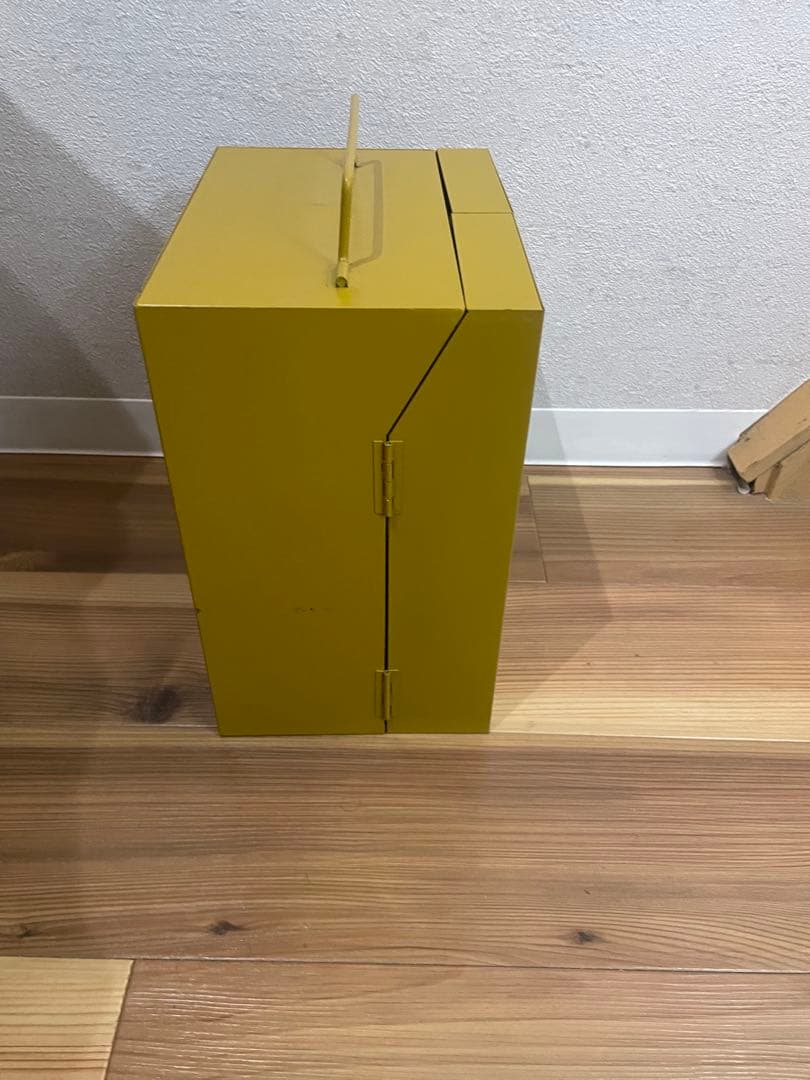 アンティーク　スパイスBOX マスタードイエロー