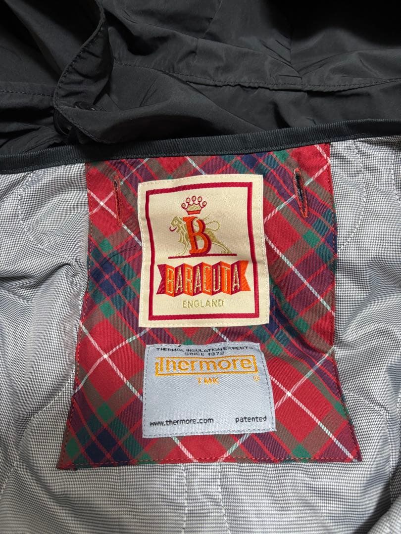 BARACUTA バラクータ ナイロンモッズコート 42サイズ　ブラック