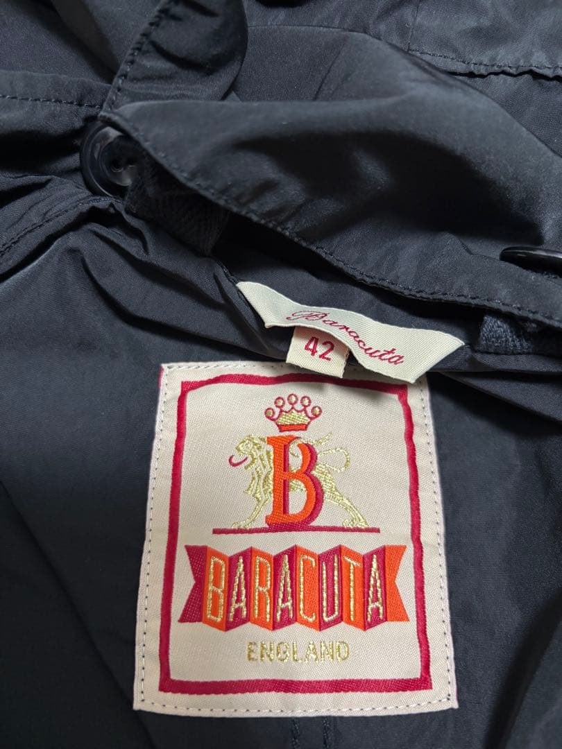 BARACUTA バラクータ ナイロンモッズコート 42サイズ　ブラック