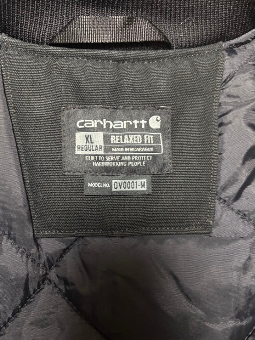 Carhartt DUCK VEST ブラック XL カーハート ダックベスト