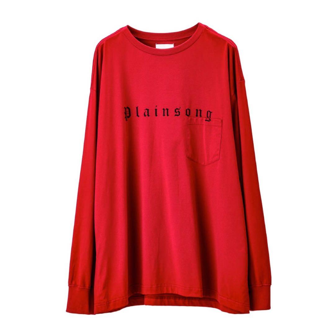 ソロイスト オーバーサイズ長袖Ｔシャツ ロンTEE RED 44 25SS