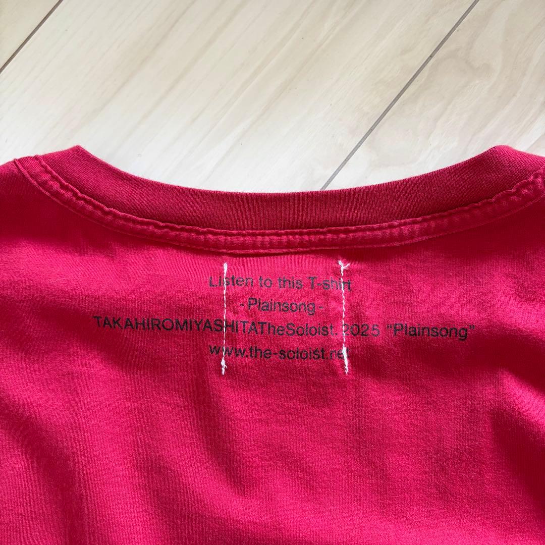 ソロイスト オーバーサイズ長袖Ｔシャツ ロンTEE RED 44 25SS