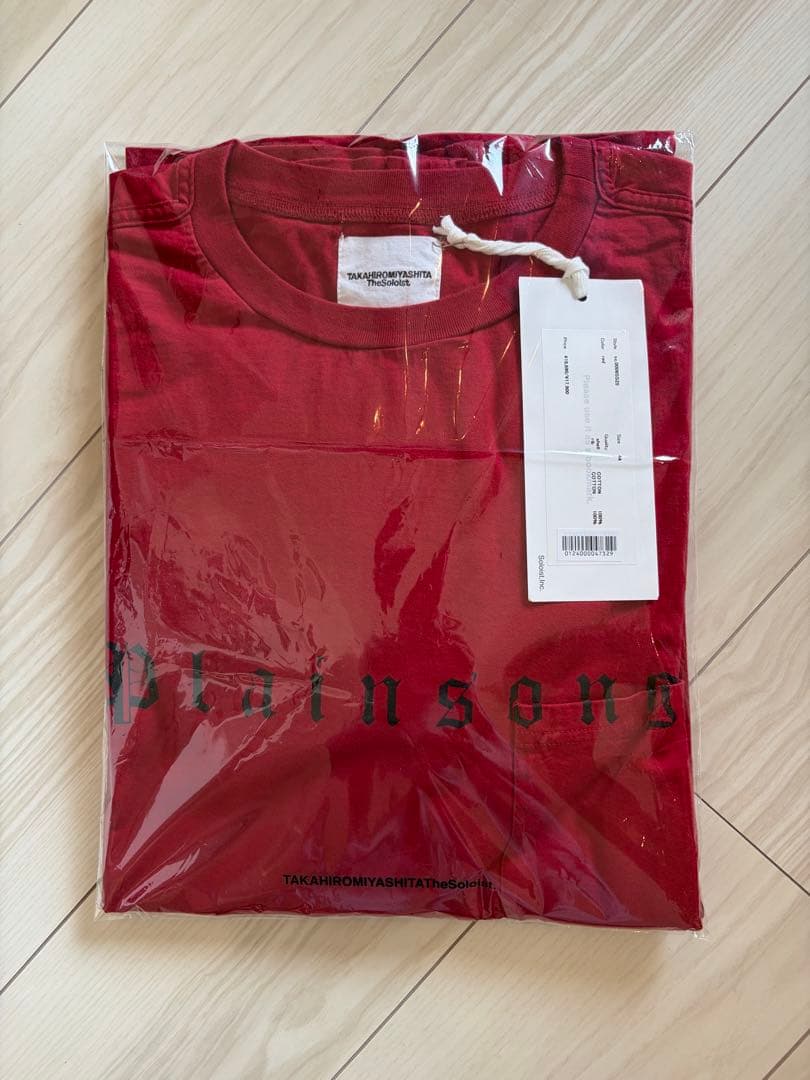 ソロイスト オーバーサイズ長袖Ｔシャツ ロンTEE RED 44 25SS