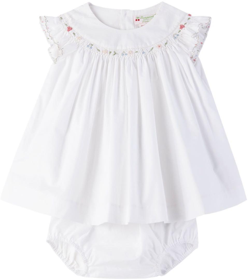 ボンポワン bonpoint ドレス ワンピース ブルマ セット 18M 双子