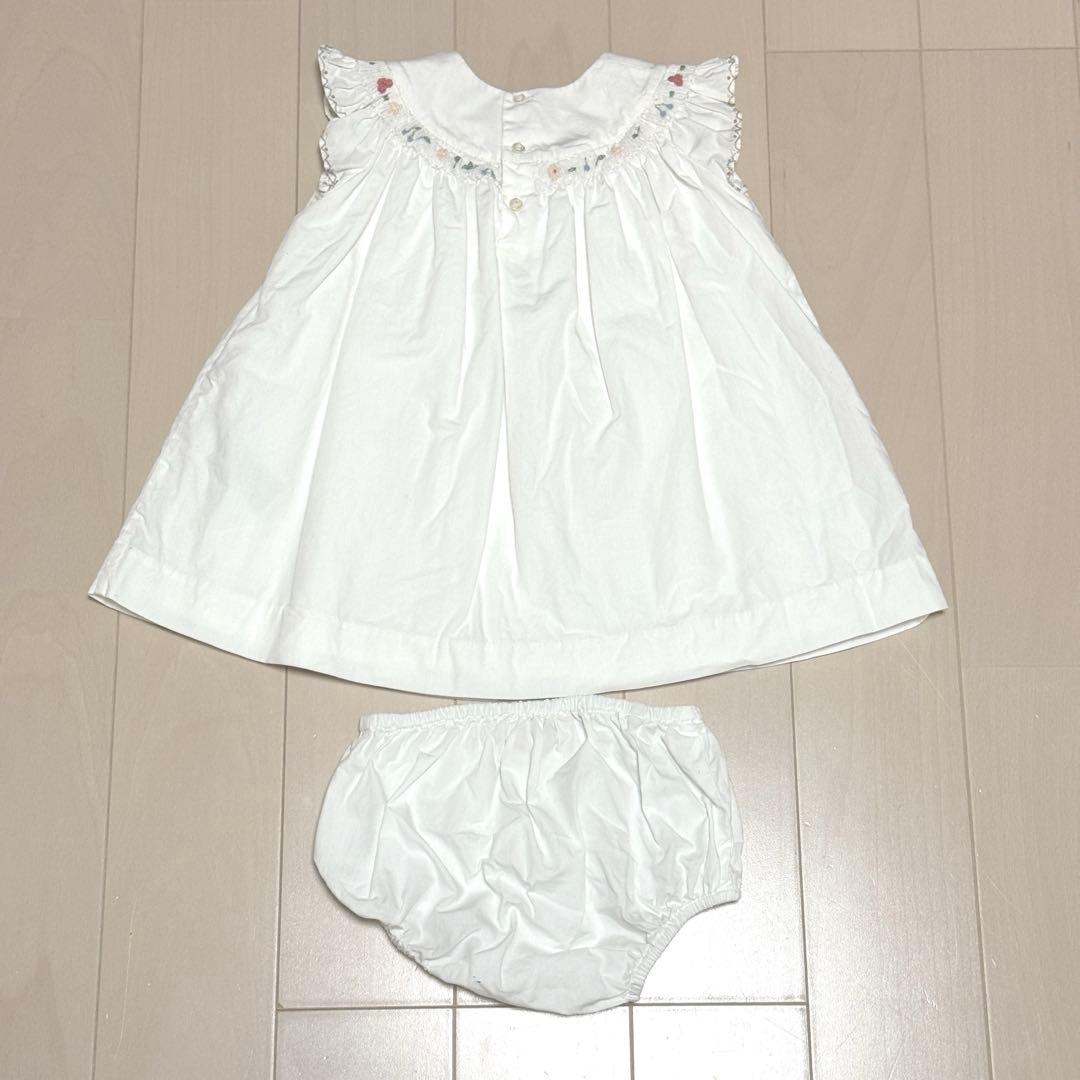 ボンポワン bonpoint ドレス ワンピース ブルマ セット 18M 双子