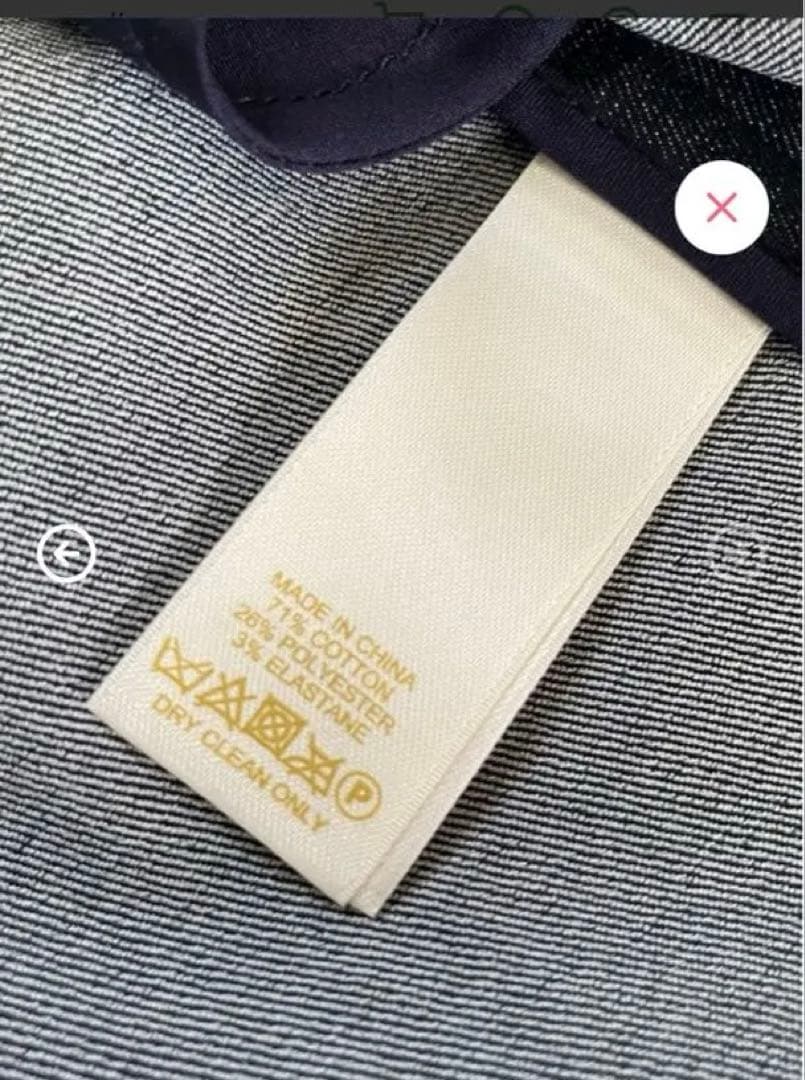 【美品】kate spade ビジュー襟フレアワンピース デニム サイズ6