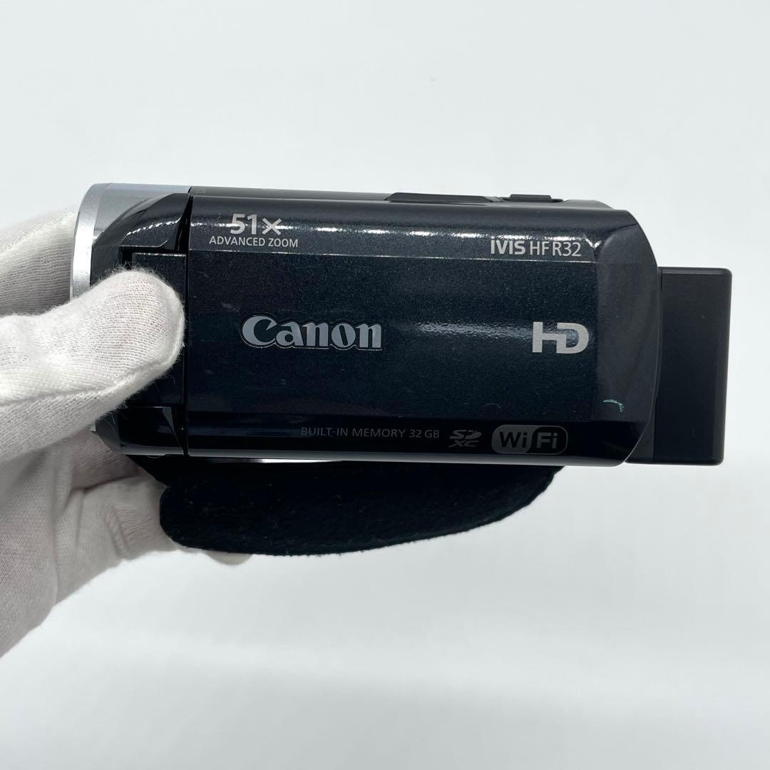 Canon デジタルビデオカメラ iVIS HF R32 ブラック 光学32倍