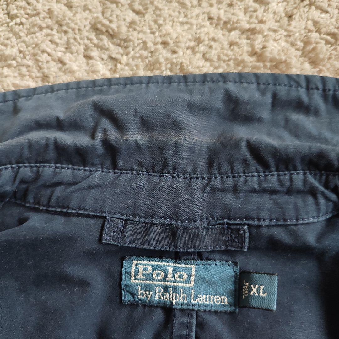 神フェード！90s Polo by Ralph Laurenスイングトップ紺タグ