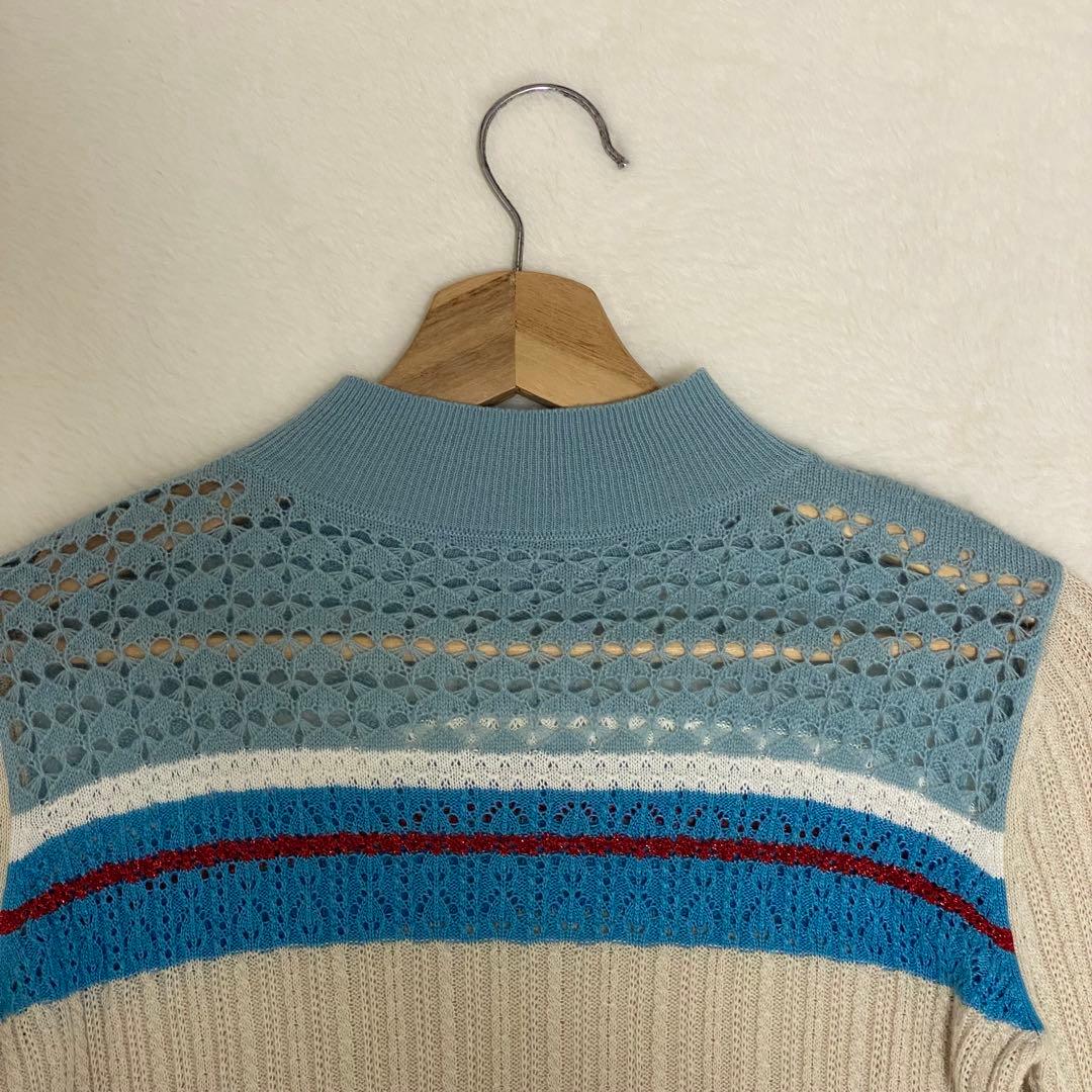 マメクロゴウチ nostalgicpattern Knit ノスタルジックニット