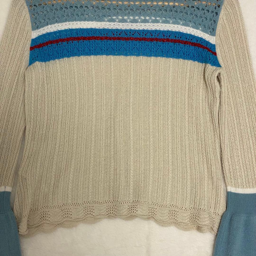 マメクロゴウチ nostalgicpattern Knit ノスタルジックニット