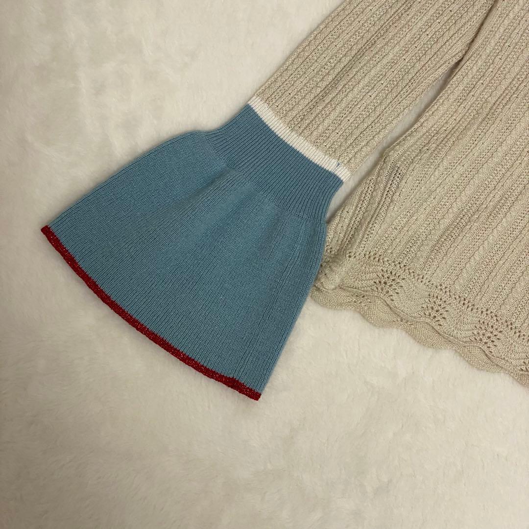 マメクロゴウチ nostalgicpattern Knit ノスタルジックニット