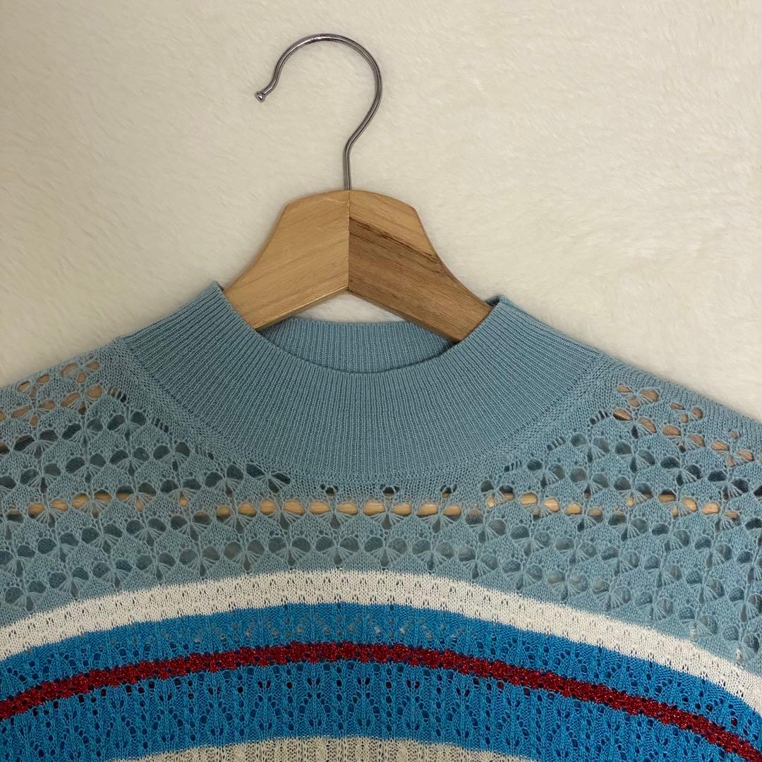 マメクロゴウチ nostalgicpattern Knit ノスタルジックニット