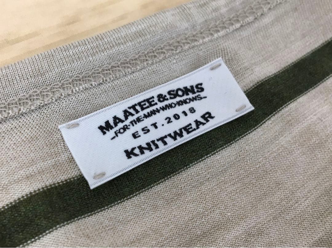トップス MAATEE&SONS 25SS SILK S/SLEEVE LOOSE TEE