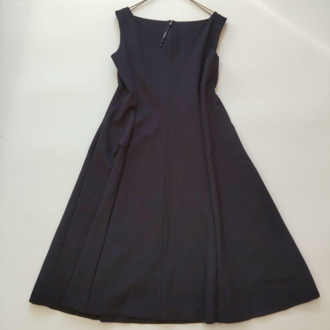 美品 22年 フォクシーニューヨーク ダフネドレス ノースリーブ ワンピース