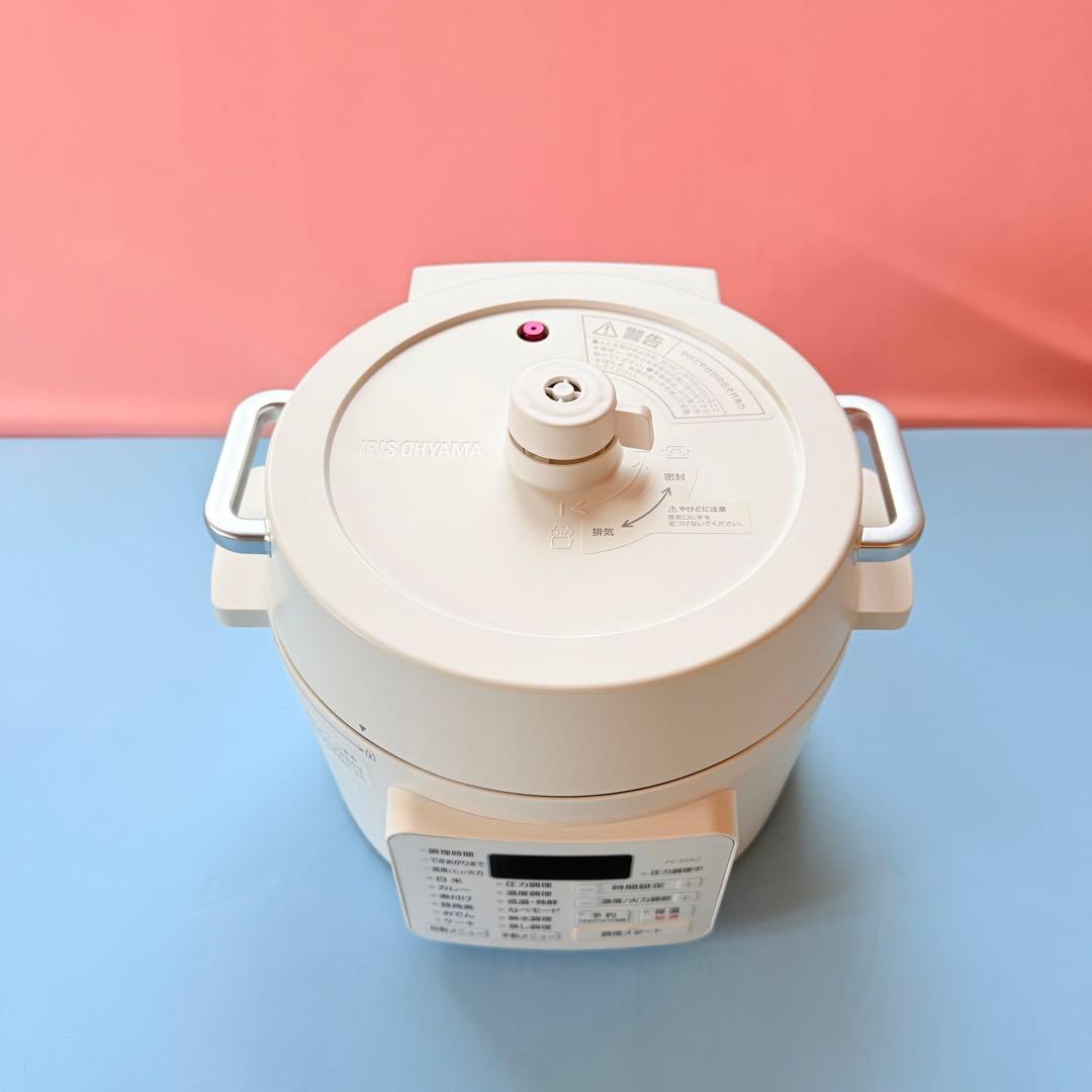 【セール‼️】アイリスオーヤマ 電気圧力鍋 PC-MA2-W 2.2L 説明書あり