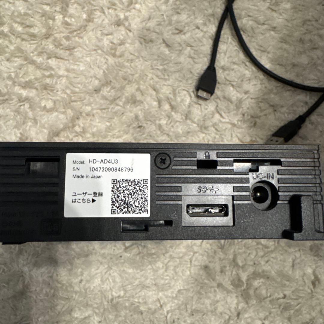 の*ら様 中古 BUFFALO HD-AD4U3 外付けハードディスク