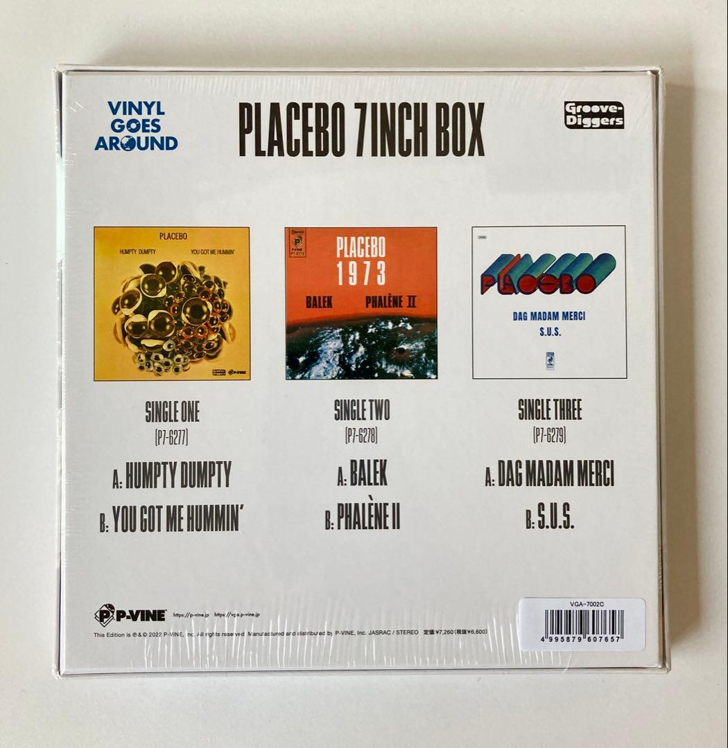 新品未開封 PLACEBO 7インチ・カラー盤3枚入りボックス・セット