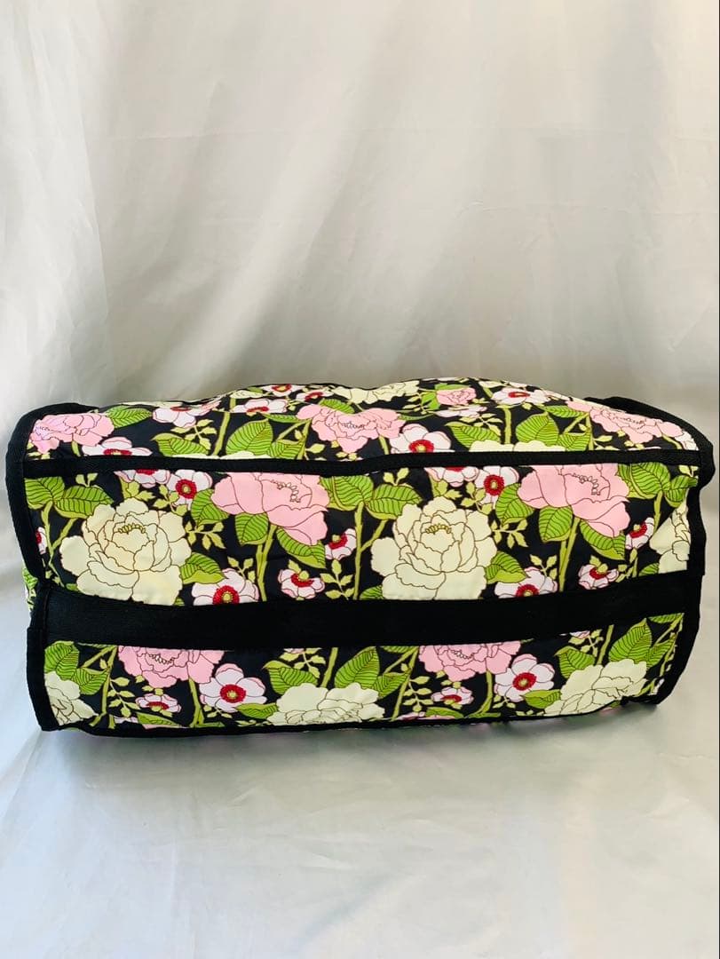 LeSportsac（レスポートサック） 花柄ボストンバッグ 鍵付き