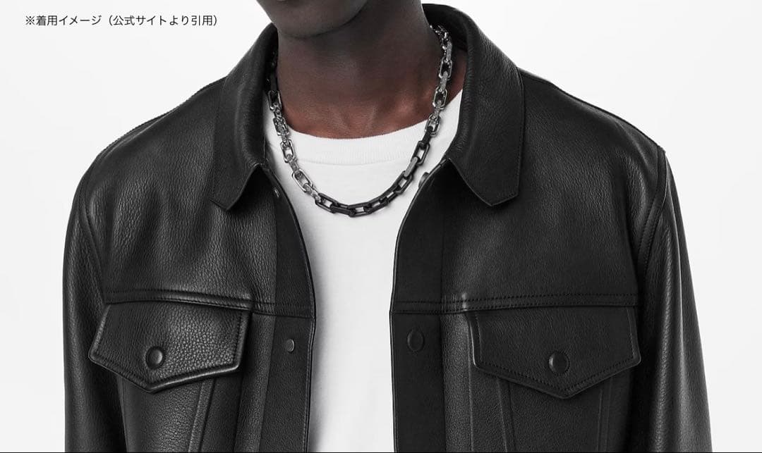 【極美品/希少】ルイ・ヴィトン コリエ・モノグラム チェーン シルバー×ブラック