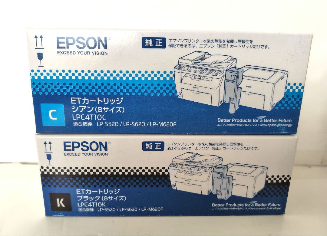 【新品】EPSON ETカートリッジ 4色セット LPC4T10　Sサイズ 純正