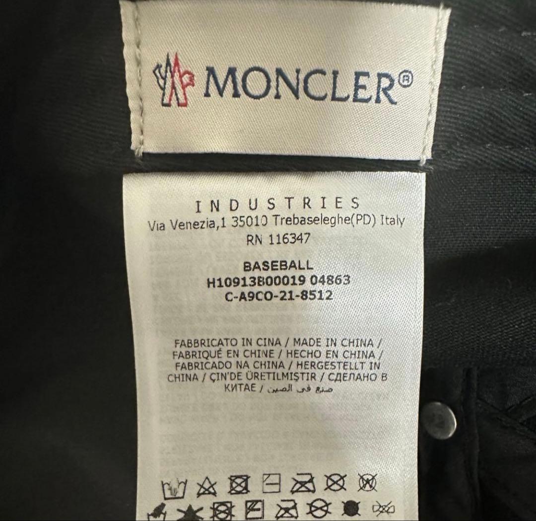 1*0様 美品！MONCLER ダブルワッペン キャップ