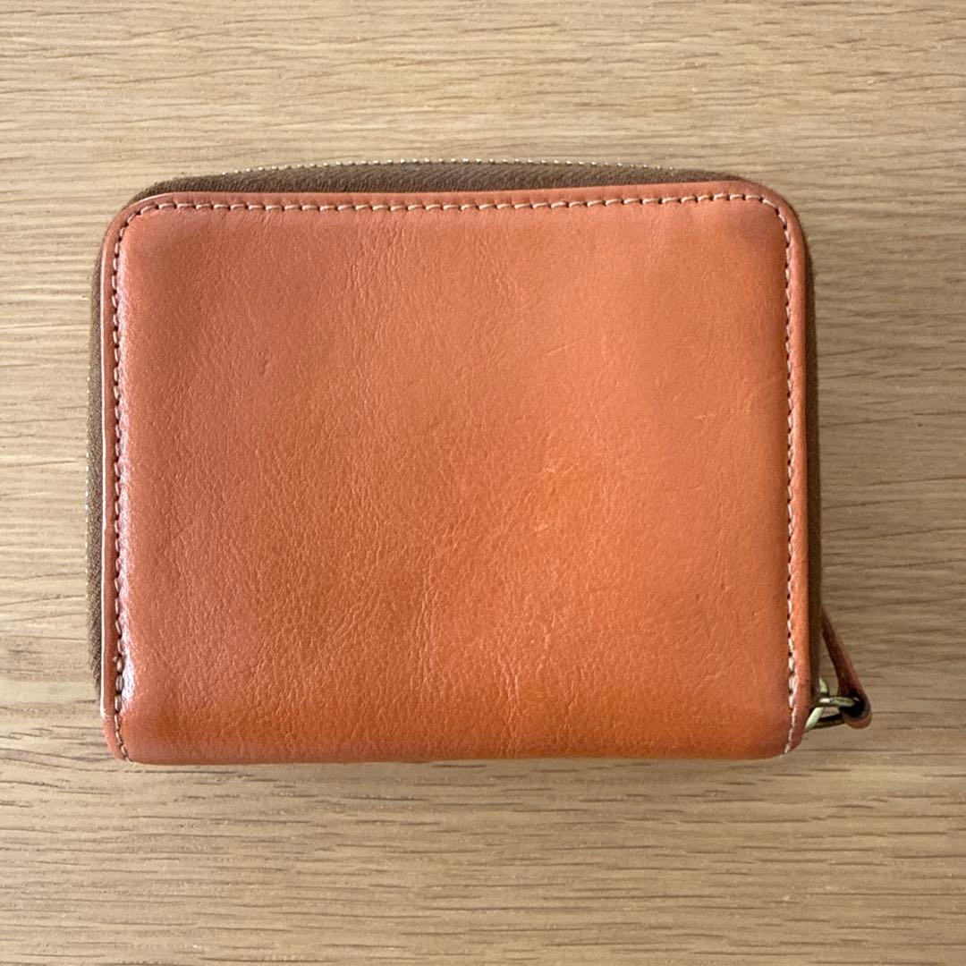 イルビゾンテ レザー 二つ折り財布 ブラウン