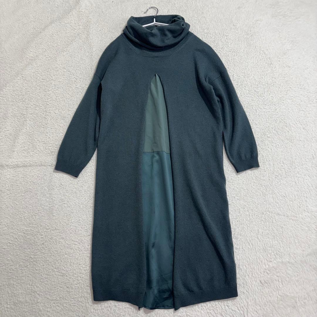ファビアナフィリッピ ニットワンピース カシミヤ シルク ニット 切替
