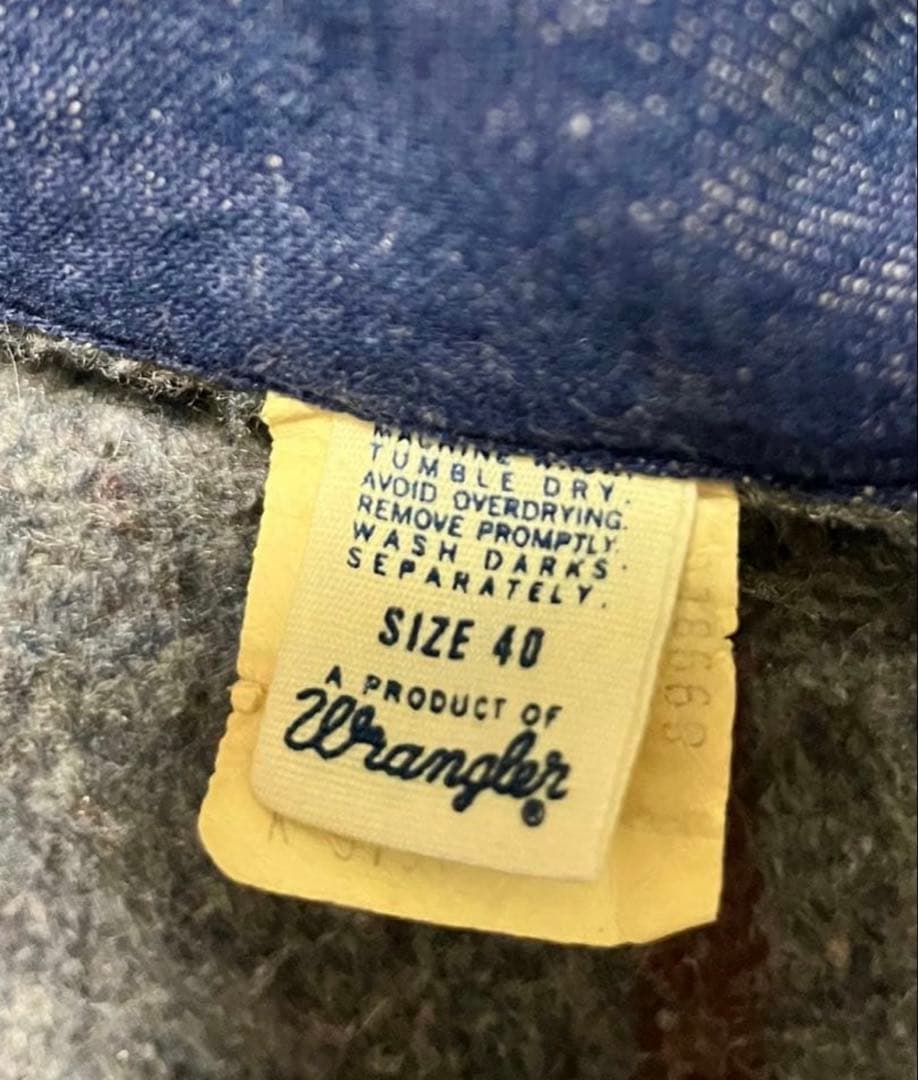【60s】Wrangler denim coveralls deadstock