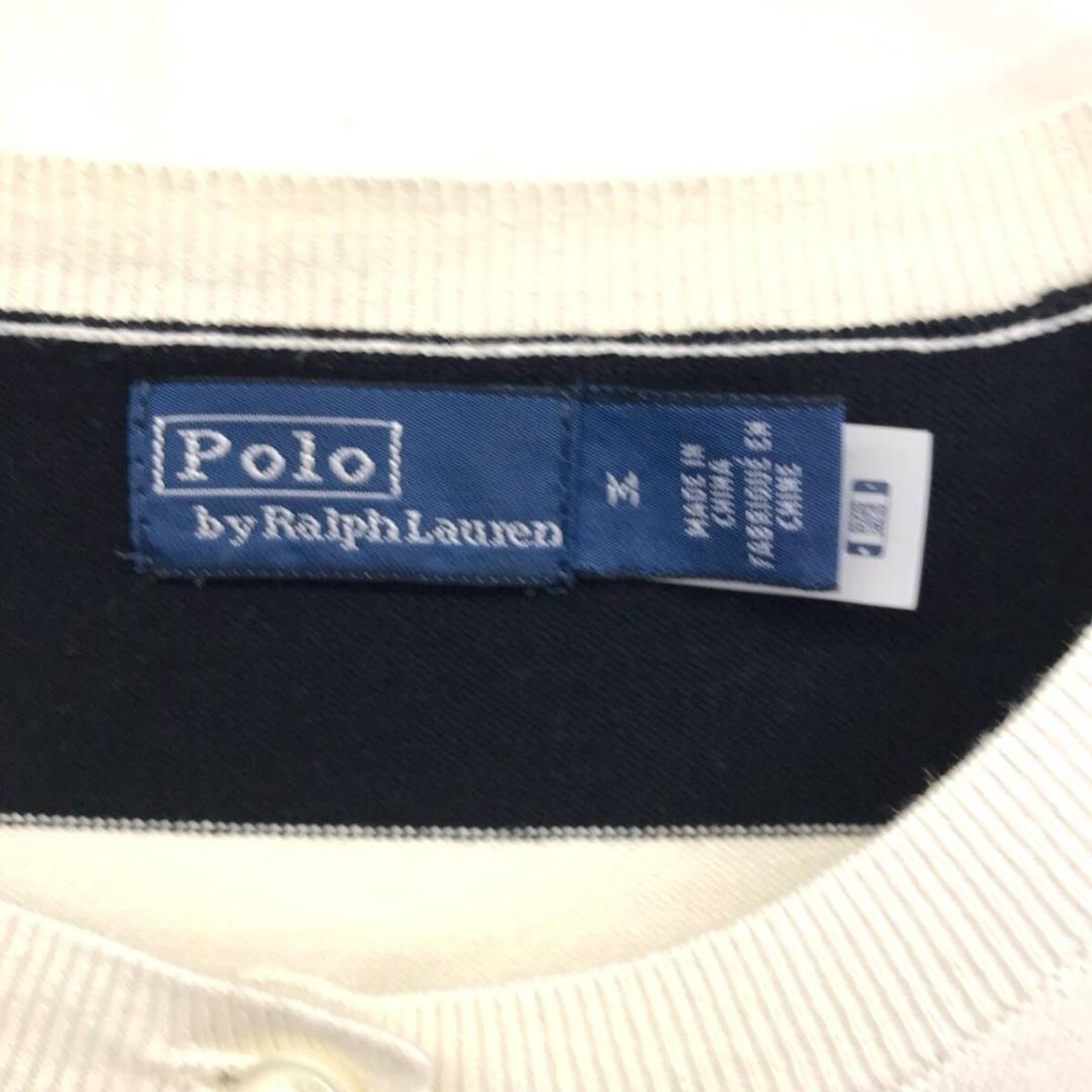 POLO by Ralph Lauren : クルーネックボーダーカーディガン