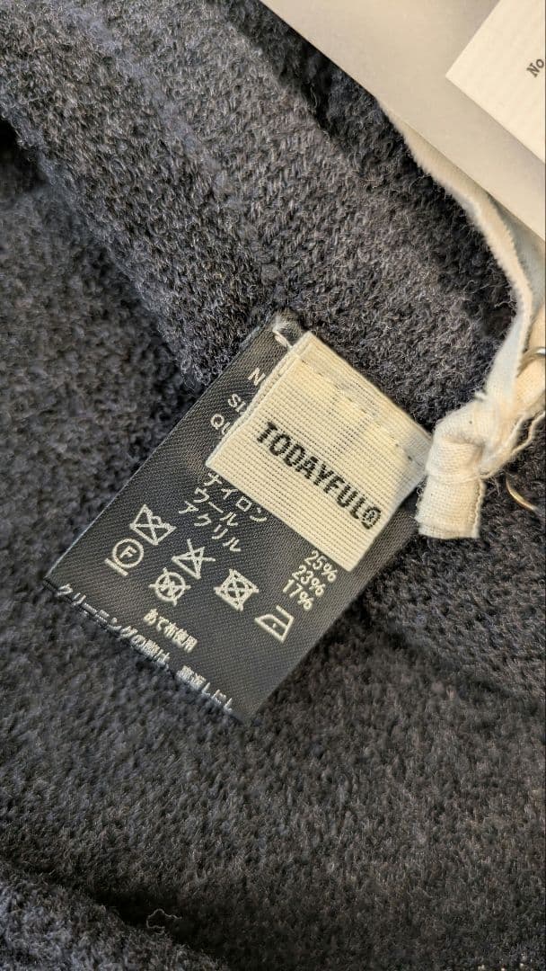 新品 38 グレー todayful Miniboucle Knit Skirt