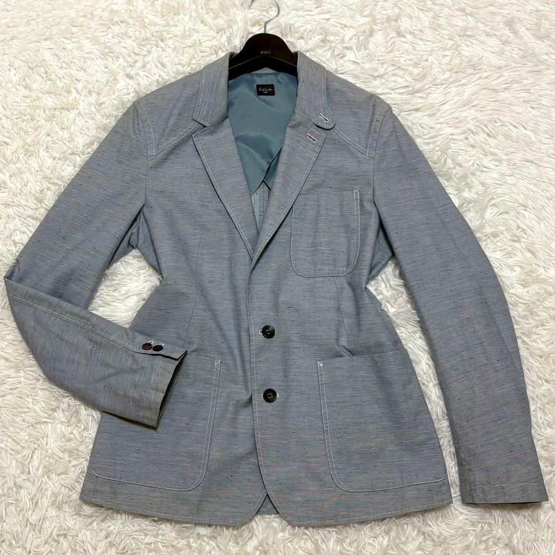 ◎ポールスミスjeans 春カラー ブルー L 軽い着心地 マルチカラー
