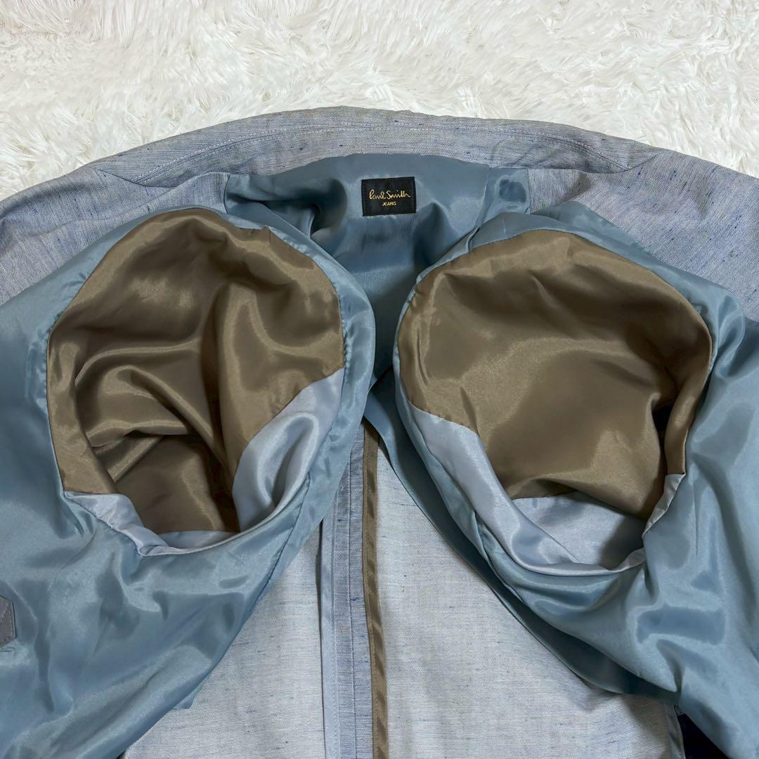 ◎ポールスミスjeans 春カラー ブルー L 軽い着心地 マルチカラー