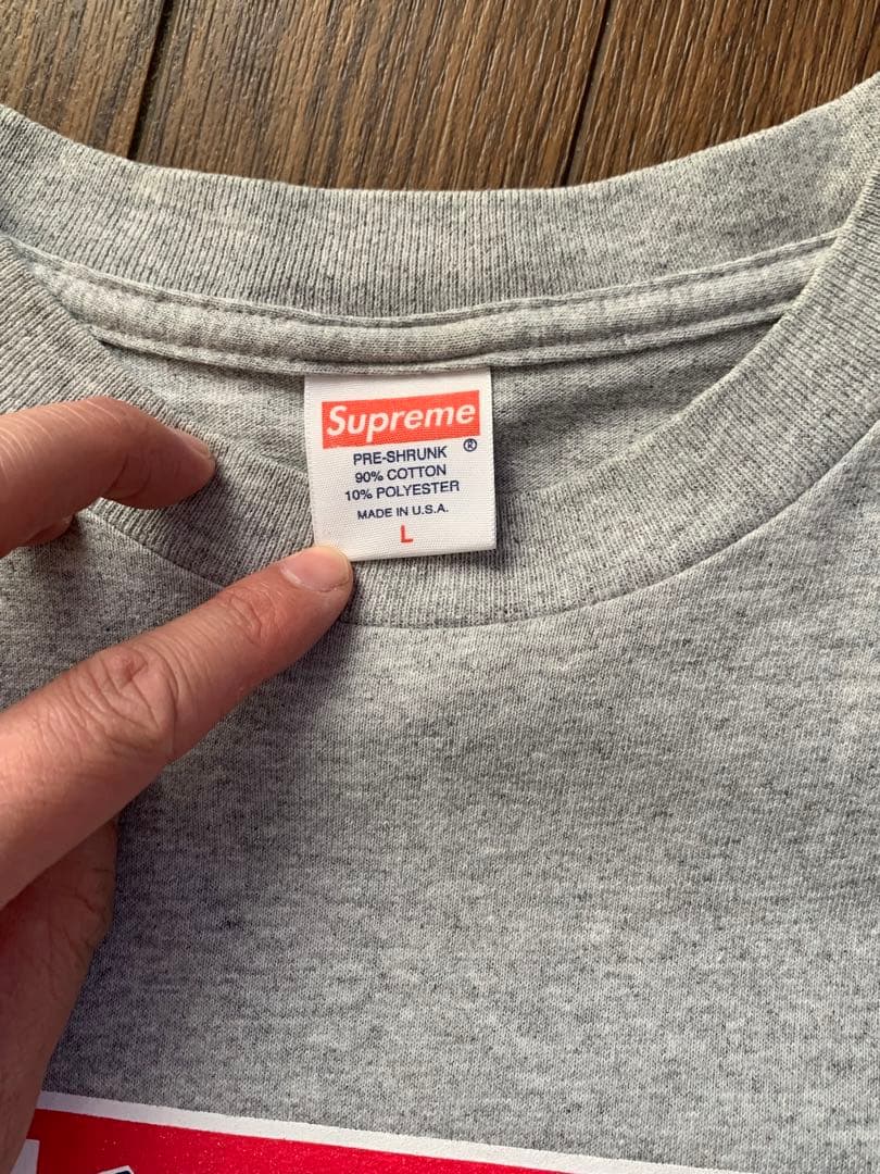 Supreme Budweiser Tシャツ Lサイズ グレー