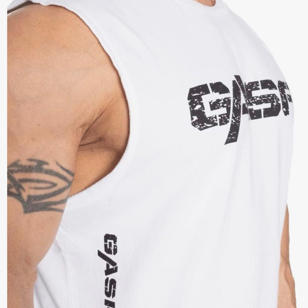 GASP Lサイズ ホワイト ノースリーブ Vintage tank