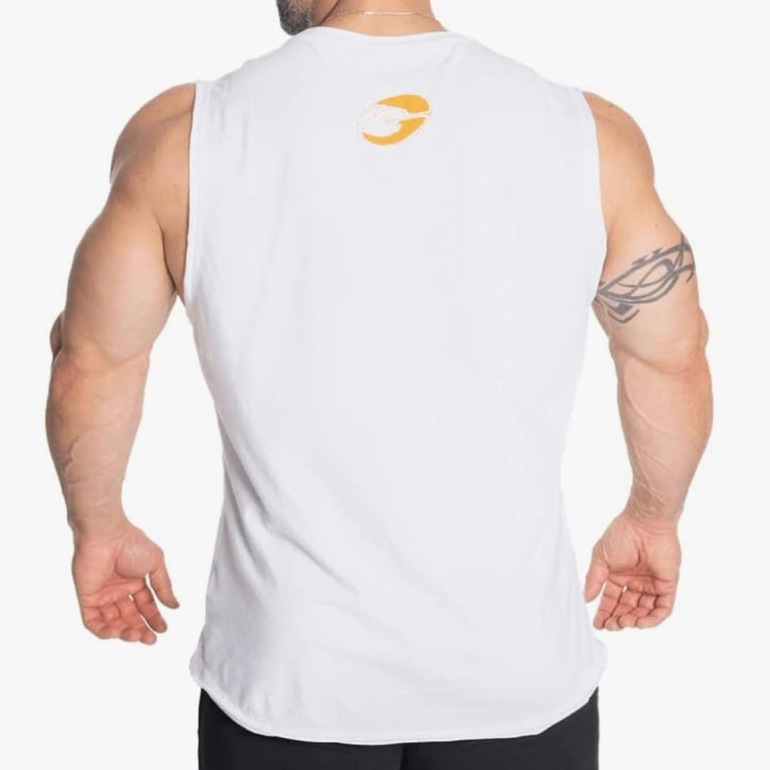 GASP Lサイズ ホワイト ノースリーブ Vintage tank