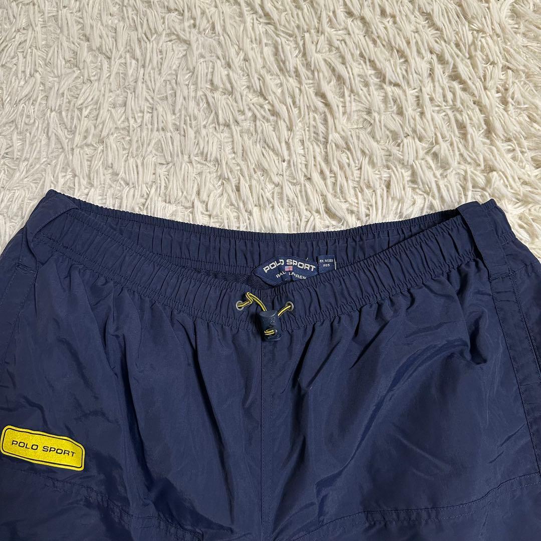 【POLOSPORT】ラルフローレン ナイロンパンツ ネイビー L