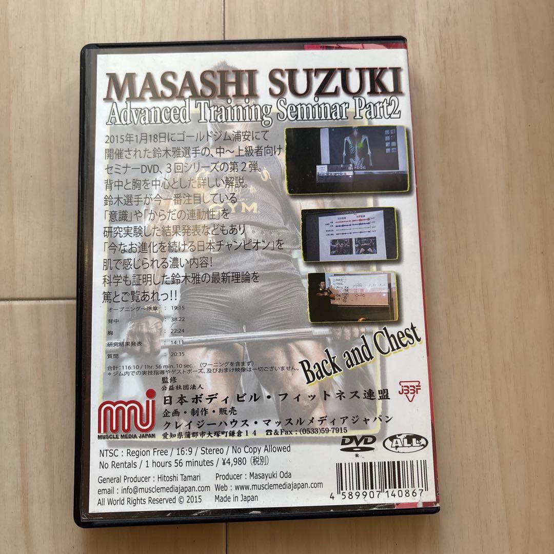 鈴木雅 中・上級者向けトレーニングセミナーDVD 全3巻