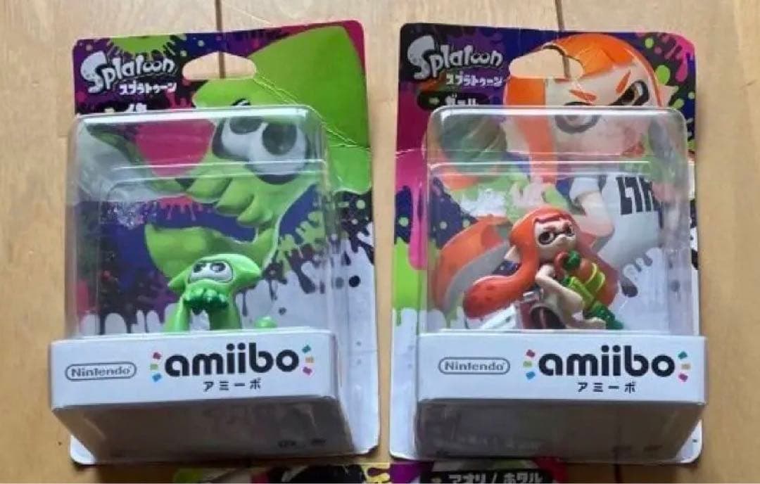 スプラトゥーン3 amiibo オレンジ　ガール　グリーン　イカ