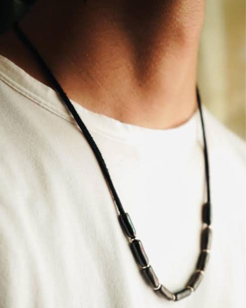 アクセサリー satou touki beads 2way necklace sabi